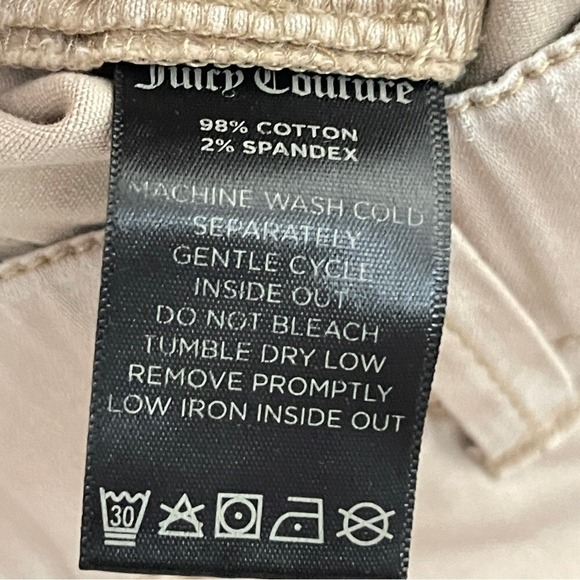 NEW‼️ JUICY COUTURE Elastic Waist Slim Fit Khakis FREE Scarf Included, Size 28 - Picture 6 of 7